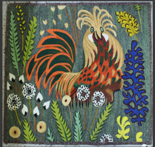 Vente aux enchères : tapisserie Petit coq (ENAD)