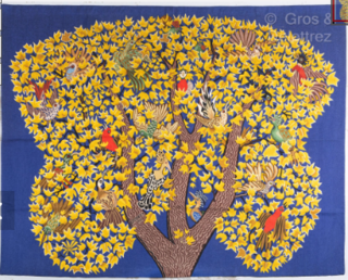 Vente aux enchères : tapisserie L'Arbre d'or