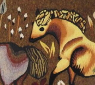 Vente aux enchères : FAUX TISSAGE de la tapisserie Colline