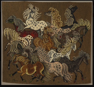 Vente aux enchères : tapisserie Western