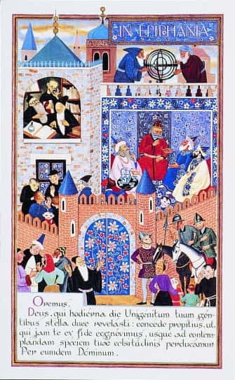 La Rencontre des mages avec Hérode (dyptique de l’Épiphanie) In Epiphania