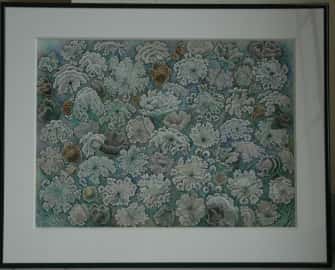 Ombelles aux 3 papillons bruns